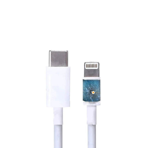 Aspor A109PD Type-C to Lightning Cable - 1 Meter / 27W / 3.0A / White ColorWaves