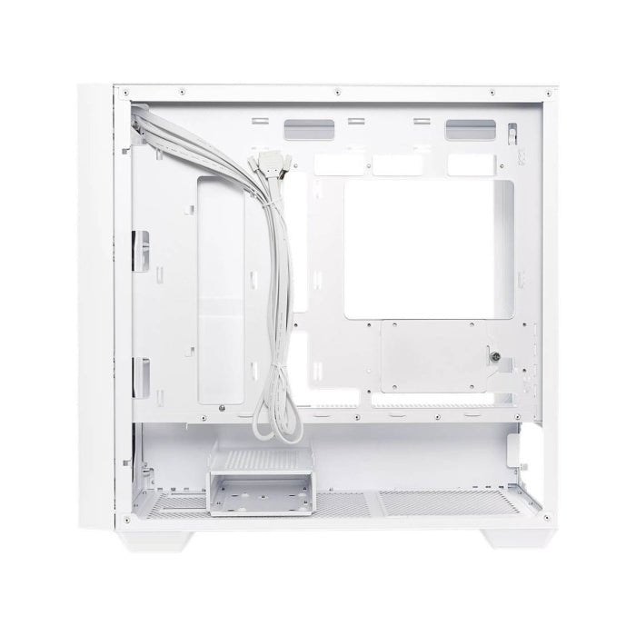 Asus A21 Micro ATX Tempered Glass Side Panel Case Without Fan - White ColorWaves