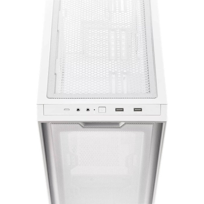 Asus A21 Micro ATX Tempered Glass Side Panel Case Without Fan - White ColorWaves