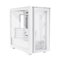 Asus A21 Micro ATX Tempered Glass Side Panel Case Without Fan - White ColorWaves