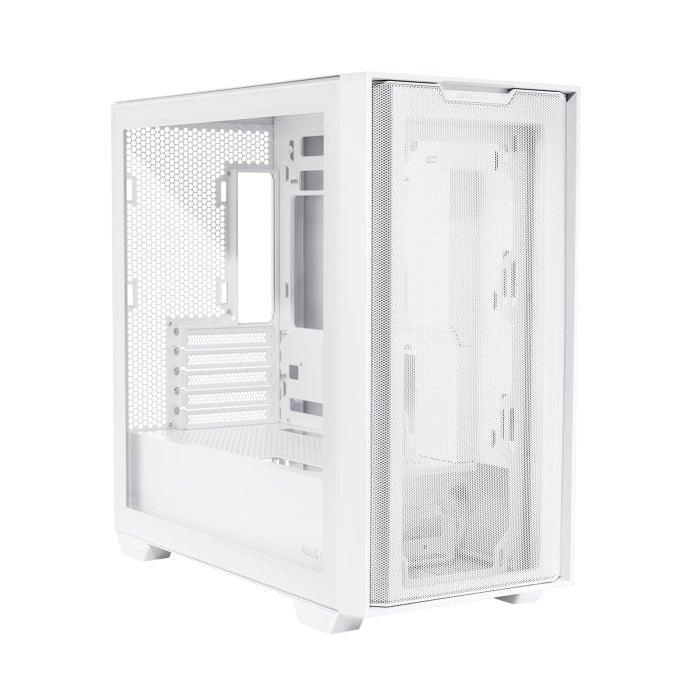 Asus A21 Micro ATX Tempered Glass Side Panel Case Without Fan - White ColorWaves