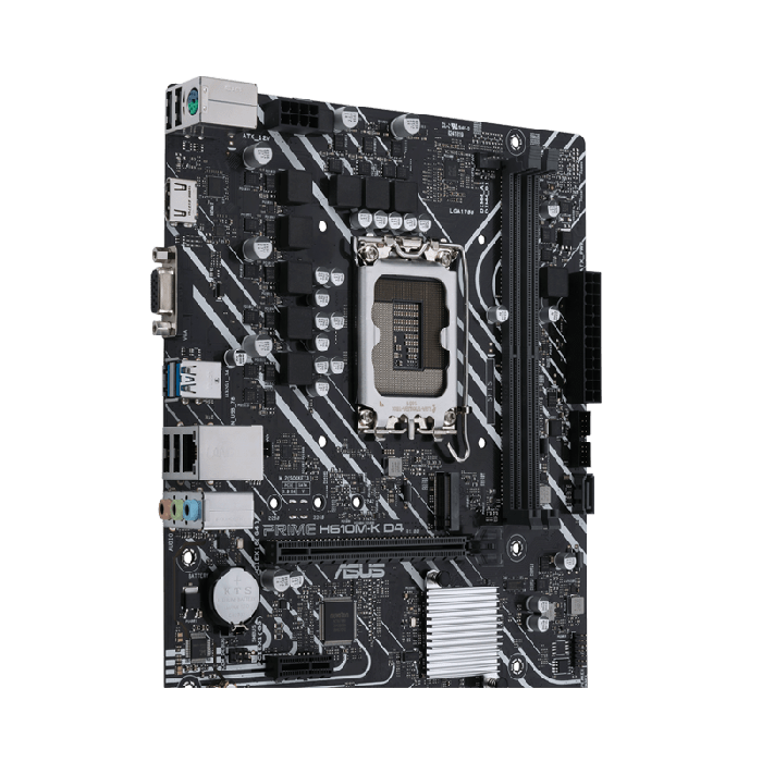 Asus Intel Prime H610M-K D4 DDR4 ATX Mother Board ColorWaves