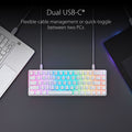 Asus M602 Rog Falchion Ace 65% Wired RGB Mechanical Gaming Keyboard NX Red Switch Linear & Swift (Arabic) - Black ColorWaves