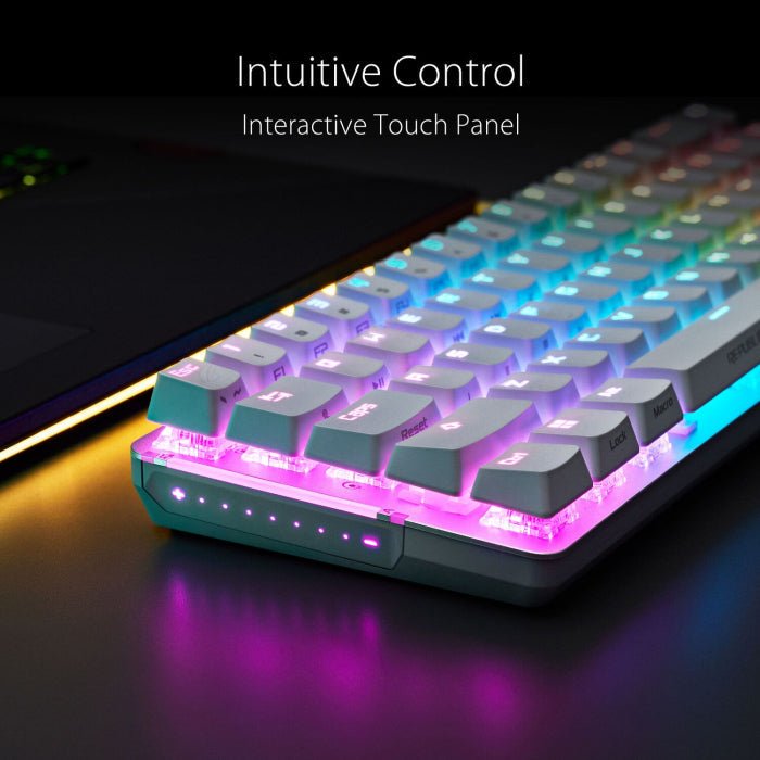 Asus M602 Rog Falchion Ace 65% Wired RGB Mechanical Gaming Keyboard NX Red Switch Linear & Swift (Arabic) - Black ColorWaves