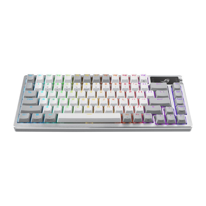 Asus M701 Rog Azoth 75% RGB Wireless Mechanical Gaming Keyboard NX Snow Switch Refined Linear (Arabic) - White ColorWaves