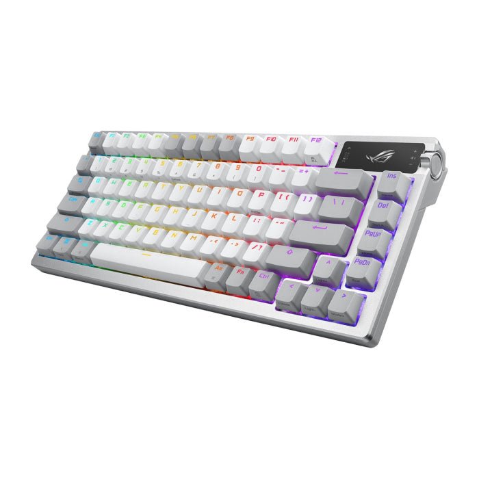 Asus M701 Rog Azoth 75% RGB Wireless Mechanical Gaming Keyboard NX Snow Switch Refined Linear (Arabic) - White ColorWaves