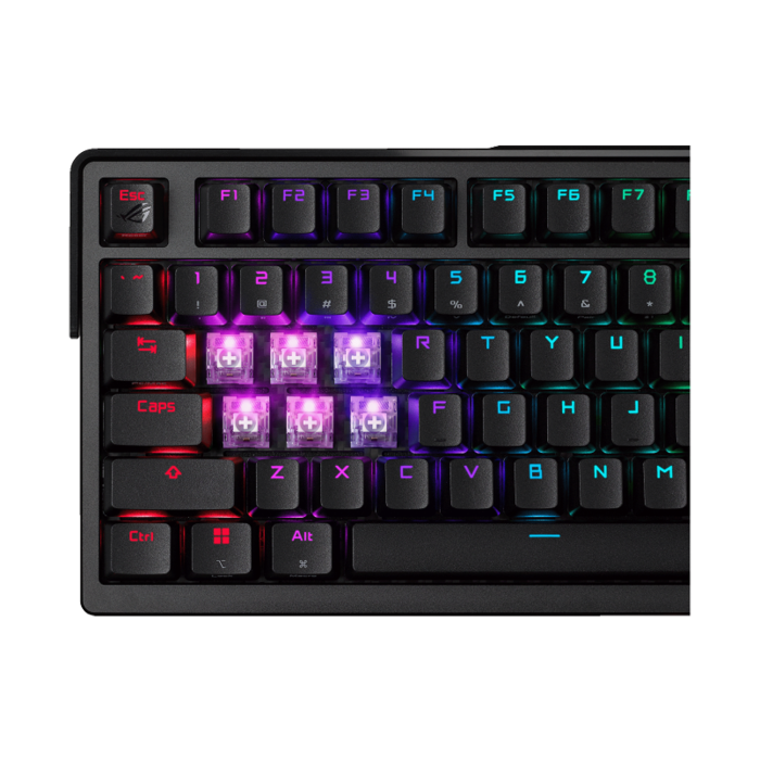 Asus M702 Rog Azoth Extreme 75% Wireless/Bluetooth Mechanical Gaming Keyboard Rog NX Snow Switches Refined Linear (Arabic) - Black ColorWaves