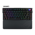 Asus M702 Rog Azoth Extreme 75% Wireless/Bluetooth Mechanical Gaming Keyboard Rog NX Snow Switches Refined Linear (Arabic) - Black ColorWaves