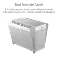 Asus Prime AP201 Micro ATX 33L Tool-Free Side Panels Case - White ColorWaves