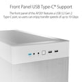 Asus Prime AP201 Micro ATX 33L Tool-Free Side Panels Case - White ColorWaves
