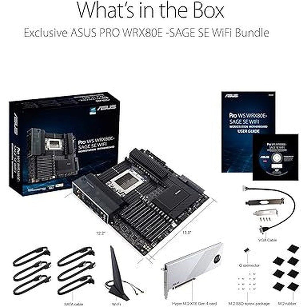 Asus Pro Ws Wrx80E-Sage Se Wifi Amd Threadripper Pro Eatx Workstation Motherboard ColorWaves