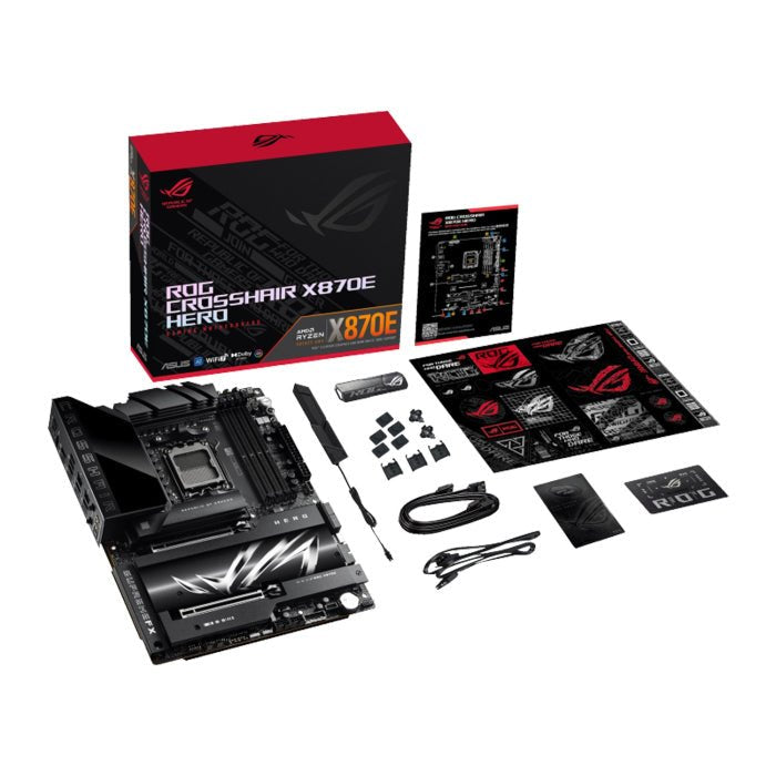 Asus Rog CrossHair X870E Hero AMD Ryzen Wi-Fi7 DDR5 ATX Gaming Motherboard ColorWaves