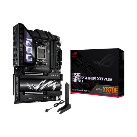 Asus Rog CrossHair X870E Hero AMD Ryzen Wi-Fi7 DDR5 ATX Gaming Motherboard ColorWaves