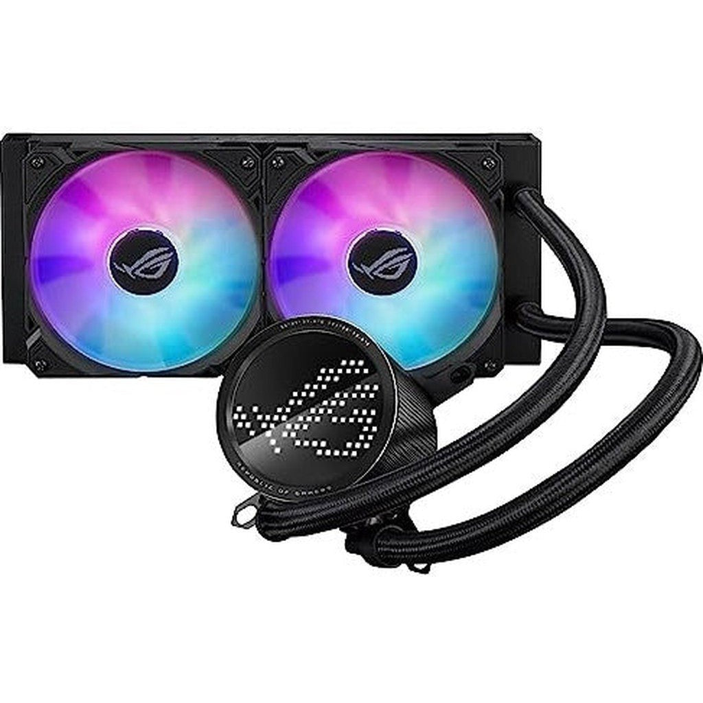 Asus Rog Ryuo Iii 240 Argb All-In-One Aio Liquid Cpu Cooler 240Mm Radiator, Asetek 8Th Gen Pump Solution ColorWaves