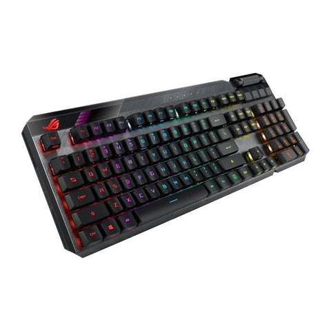 Asus Rog Strix Claymore II Wireless/Wired Mechanical TKL Gaming Keyboard ROG RX Red Switch (Arabic) ColorWaves