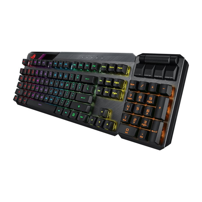 Asus Rog Strix Claymore II Wireless/Wired Mechanical TKL Gaming Keyboard ROG RX Red Switch (Arabic) ColorWaves