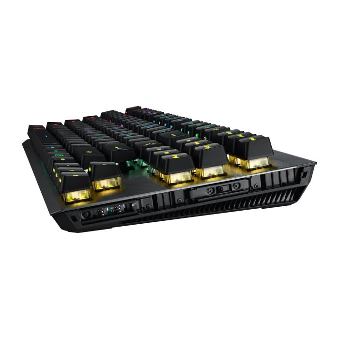 Asus Rog Strix Claymore II Wireless/Wired Mechanical TKL Gaming Keyboard ROG RX Red Switch (Arabic) ColorWaves