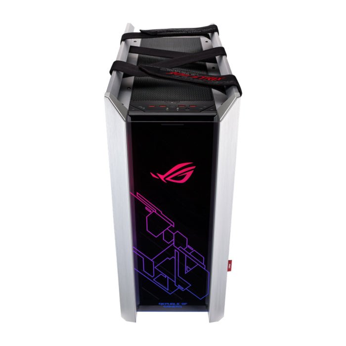 Asus Rog Strix Helios Mid-Tower 3-Side Tempered Glass Panel Case with Dynamic RGB Lighting Front Panel - White ColorWaves