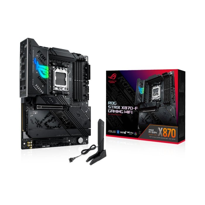Asus Rog Strix X870-F AM5 AMD Ryzen Wi-Fi 7 Gaming Motherboard ColorWaves