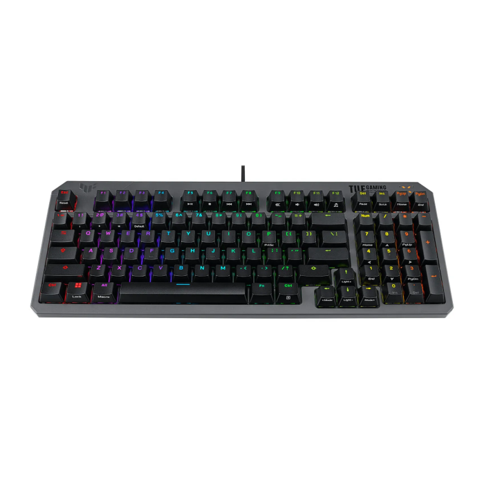 Asus Tuf K3 Gen II Wired Gaming Keyboard Red Switch Linear & Smooth (Arabic) - Black ColorWaves