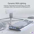 Asus X806 Rog Strix Scope TKL RGB Mechanical NX Red Switch (Linear & Swift) Gaming Keyboard White/Grey-Arabic ColorWaves