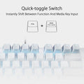 Asus X806 Rog Strix Scope TKL RGB Mechanical NX Red Switch (Linear & Swift) Gaming Keyboard White/Grey-Arabic ColorWaves