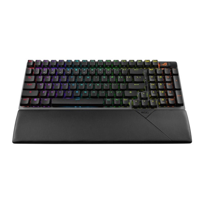 Asus X901 ROG Strix Scope II 96 Wireless Mechanical Gaming KeyBoard NX Snow Switch Refined Linear (Arabic) - Black ColorWaves