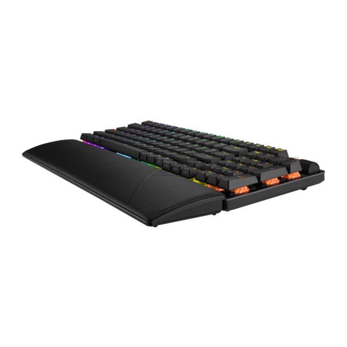 Asus X901 ROG Strix Scope II 96 Wireless Mechanical Gaming KeyBoard NX Snow Switch Refined Linear (Arabic) - Black ColorWaves