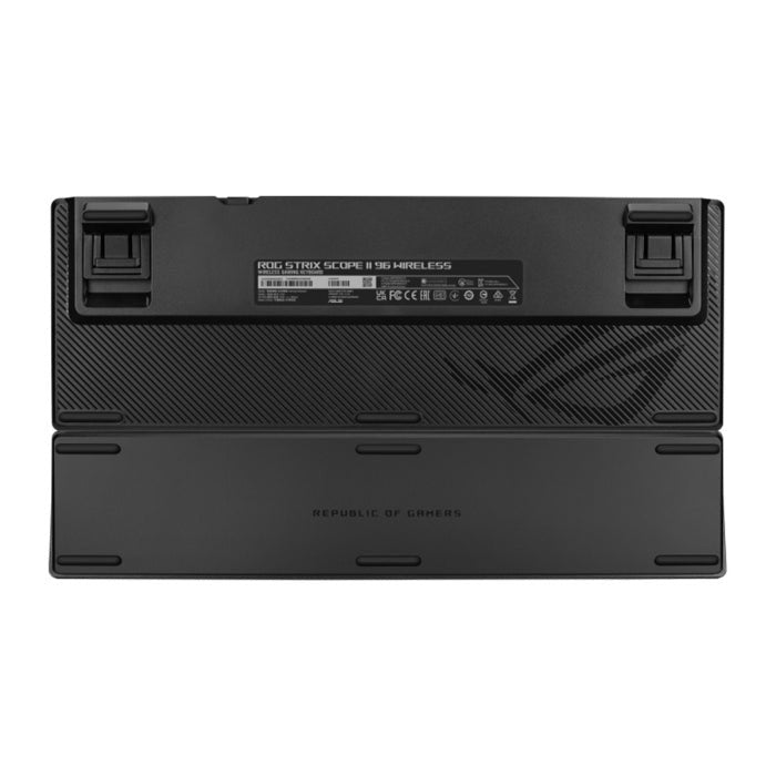 Asus X901 ROG Strix Scope II 96 Wireless Mechanical Gaming KeyBoard NX Snow Switch Refined Linear (Arabic) - Black ColorWaves