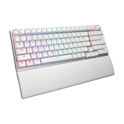 Asus X901 Rog Strix Scope II 96 Wireless Mechanical Gaming KeyBoard NX Snow Switch Refined Linear (Arabic) - White ColorWaves