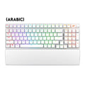 Asus X901 Rog Strix Scope II 96 Wireless Mechanical Gaming KeyBoard NX Snow Switch Refined Linear (Arabic) - White ColorWaves