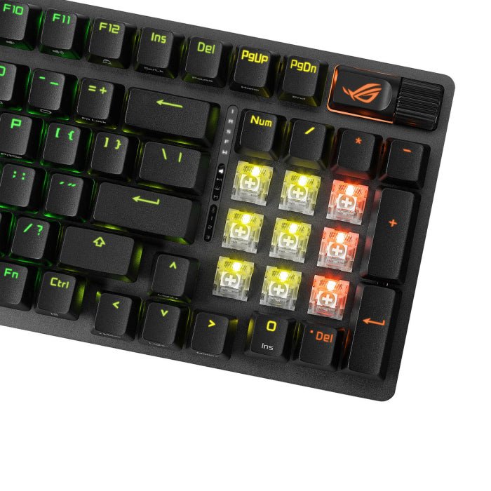 Asus X901 Rog Strix Scope II 96 Wireless RGB Mechanical Gaming KeyBoard NX Snow Switch Refined Linear - Black ColorWaves