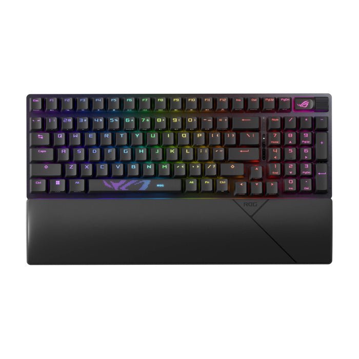 Asus X901 Rog Strix Scope II 96 Wireless RGB Mechanical Gaming KeyBoard NX Snow Switch Refined Linear - Black ColorWaves