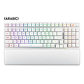 Asus X902 Rog Strix Scope II 96 RX Wireless Optical Mechanical Gaming Keyboard Rog RX Blue Switch Clicky And Speedy (Arabic) - White ColorWaves