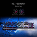 Asus XA05 ROG Strix Scope RX RED Optical Mechanical Switch RGB Wired Gaming Keyboard, Arabic, Black ColorWaves