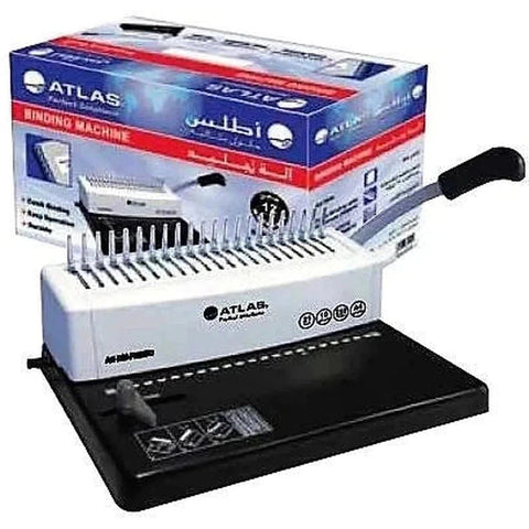 Atlas As-Bm-Pb250 Plastic Comb Binding Machine ColorWaves