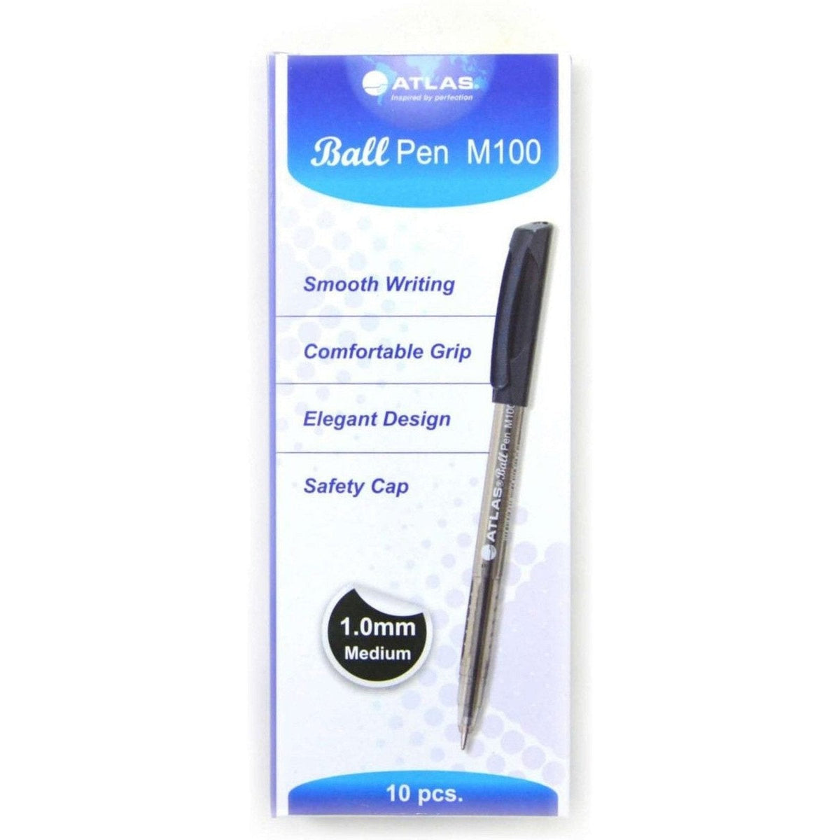 Atlas Ball Pen M100 - 10 Pcs ColorWaves