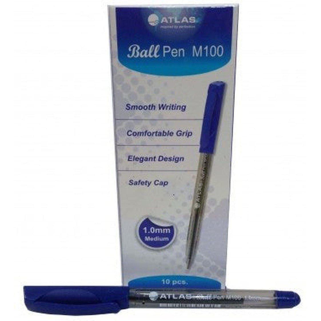 Atlas Ball Pen M100 - 10 Pcs ColorWaves