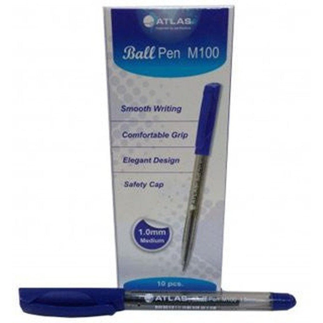 Atlas Ball Pen M100 - 10 Pcs ColorWaves
