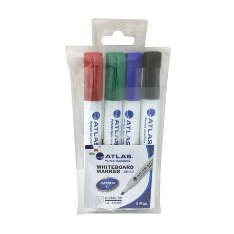 Atlas White Board Marker Set of 4 ColorWaves