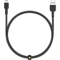 Aukey Black Braided Nylon Mfi Lightning 2M Cable ColorWaves
