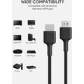 Aukey Black Hdmi Cable ColorWaves
