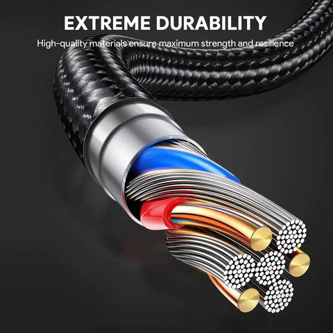 Aukey Braided Nylon Usb 2.0 To Usb C 0.9M Cable ColorWaves