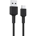 Aukey Braided Nylon Usb 2.0 To Usb-C Cable - Black ColorWaves