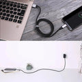 Aukey Braided Nylon Usb 3.0 To Usb-C 1M Cable - Black ColorWaves