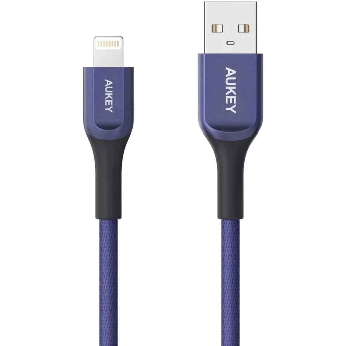 Aukey Cb-Akl1 Kevlar Core Lightning To Usb-A Cable (1.2M / 3.95Ft) - Blue ColorWaves