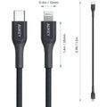 Aukey Kevlar Core Lightning To 1.2M Usb-C Cable ColorWaves