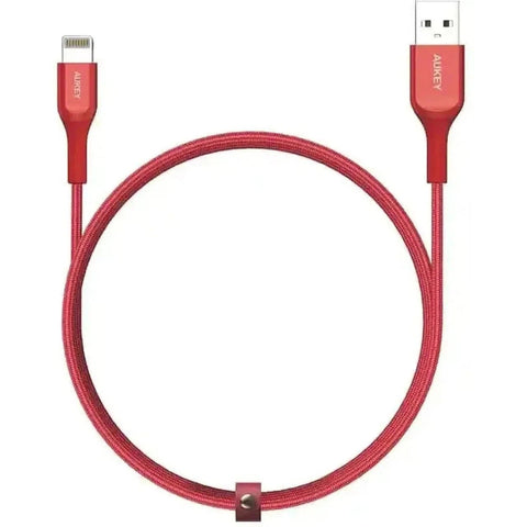 Aukey Kevlar Core Lightning To Usb-A Cable - Red ColorWaves