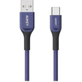Aukey Kevlar Core Usb-A To C 2M Cable - Blue ColorWaves