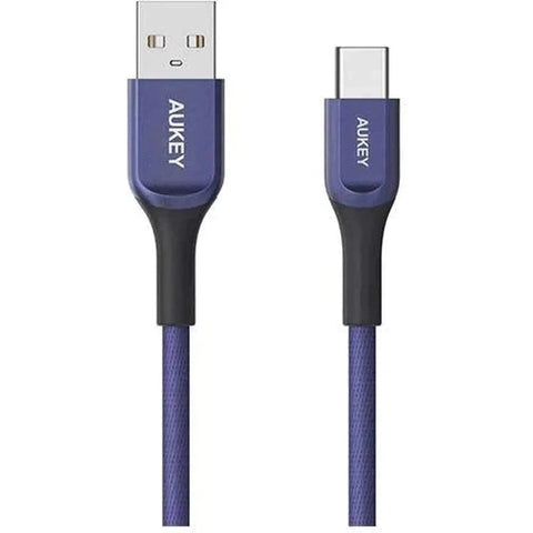 Aukey Kevlar Core Usb-A To C 2M Cable - Blue ColorWaves